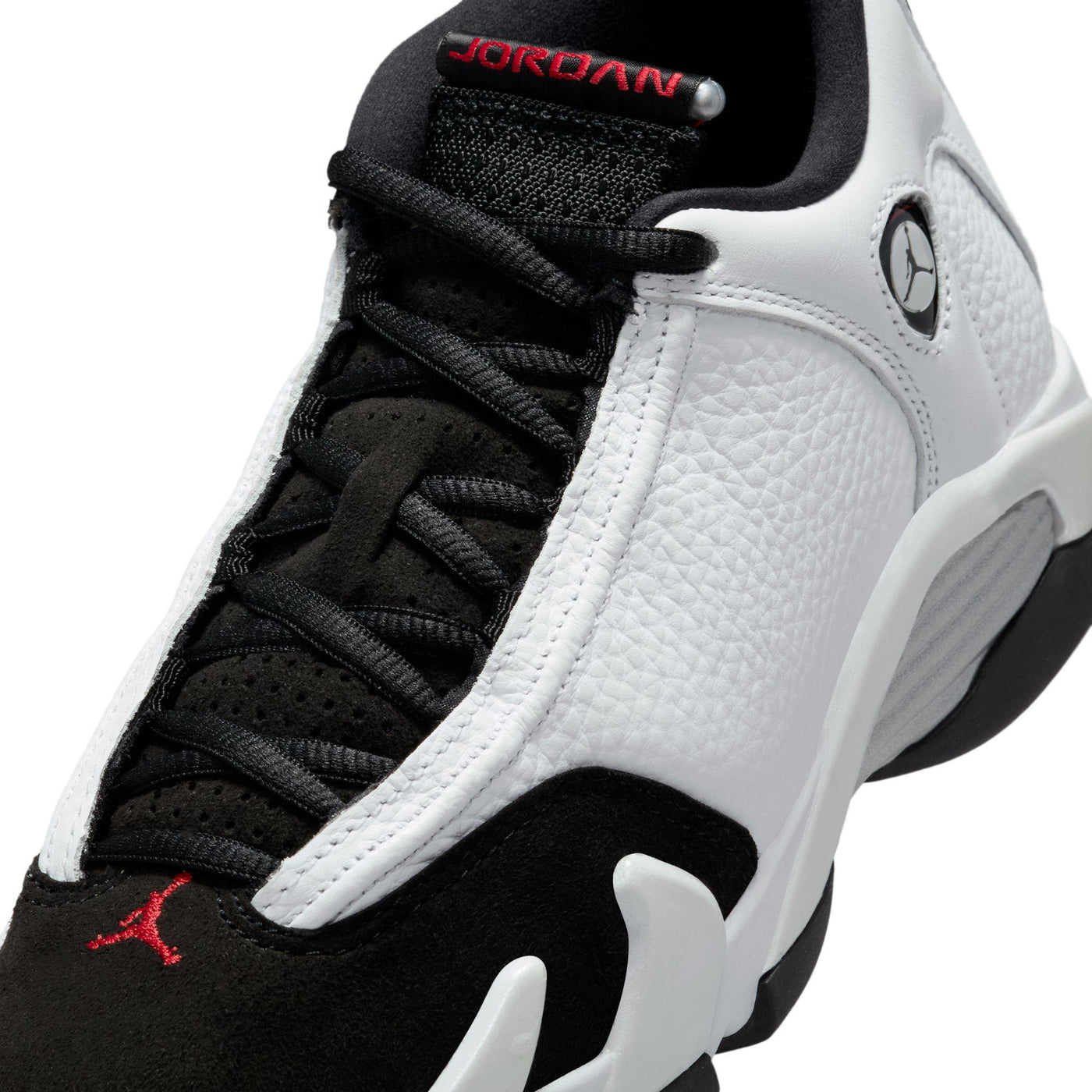 Air Jordan 14 Retro Big Kids Shoes White Varsity Red Black Metallic Silver Hushlife Boutique Hush Life Boutique