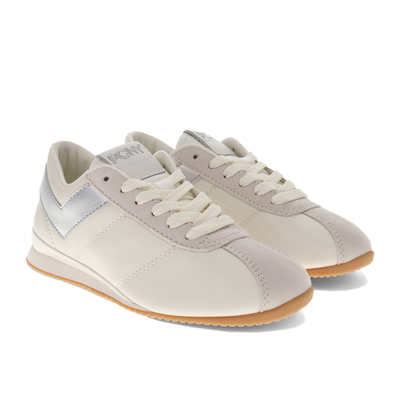 Women's Pony KO-80 Low Classic Snow White/Moonbeam/Silver