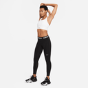 WOMEN'S NIKE PRO MID RISE MESH PANELED LEGGING