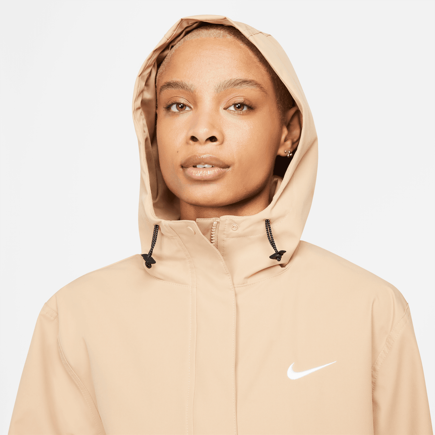 WOMEN S NIKE SW STORM FIT JACKET BEIGE Hush Life Boutique