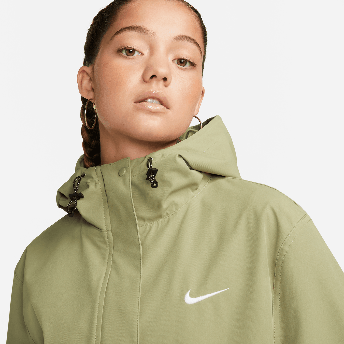 WOMEN S NIKE SW STORM FIT JACKET GREEN Hush Life Boutique
