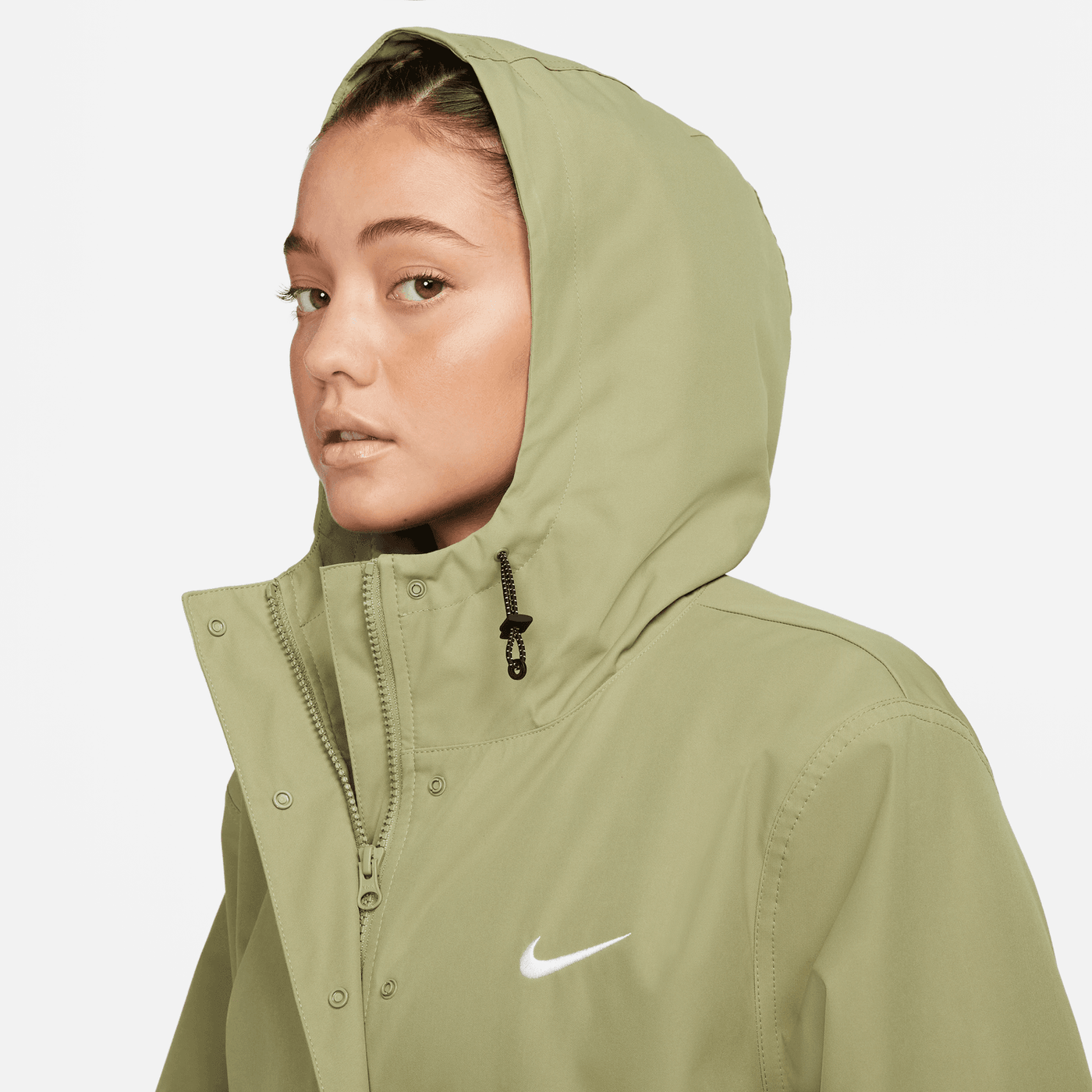 WOMEN S NIKE SW STORM FIT JACKET GREEN Hush Life Boutique