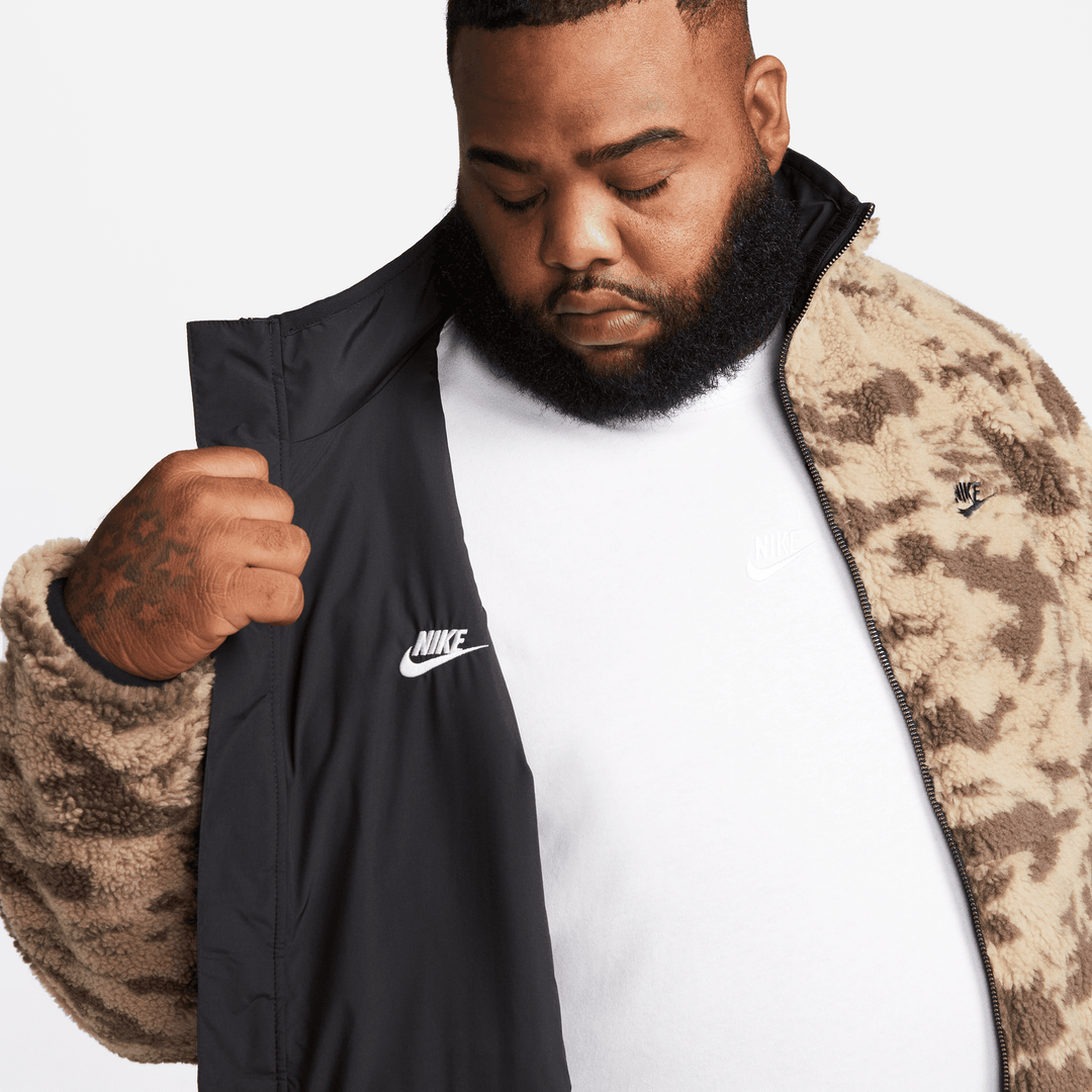 Nike Embroidered Logo Blue & Grey Reversible Zip Up Jacket