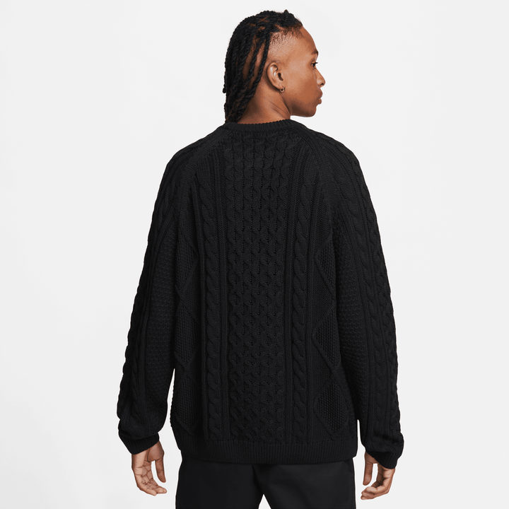 【値下げ可】NIKE CABLE KNIT SWEATER ブラック Sサイズ NIKE SPORTSWEAR CABLE KNIT SWEATER – Hush Life Boutique