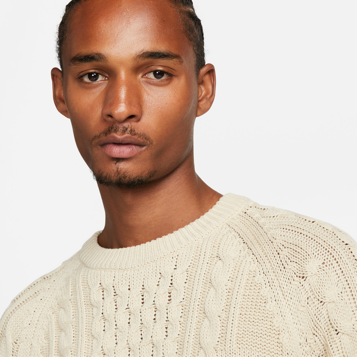 NIKE CABLE KNIT SWEATER ベージュ | HYFIREWIRELESS.COM