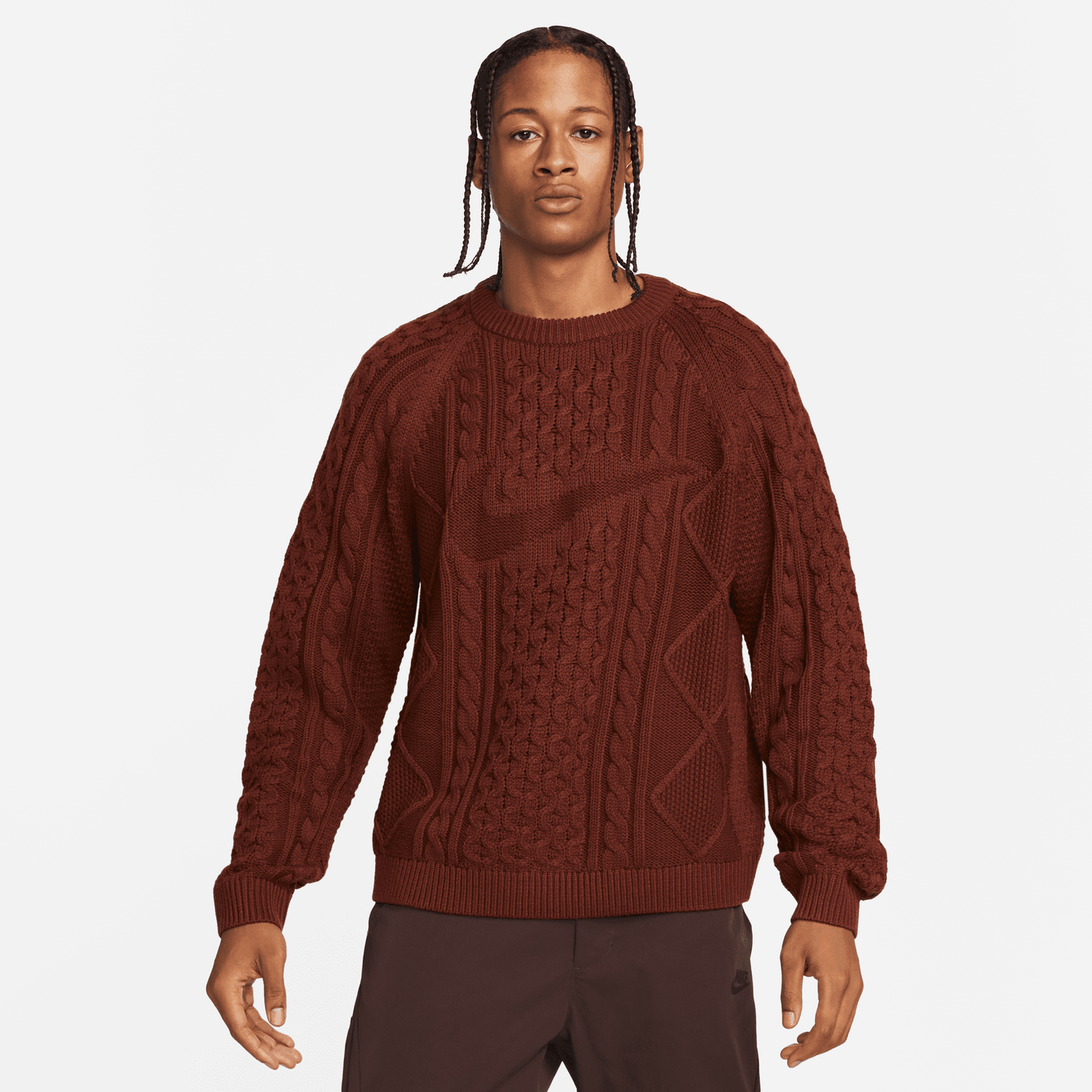 Zwitsers vacature artikel NIKE SPORTSWEAR CABLE KNIT SWEATER – Hush Life Boutique