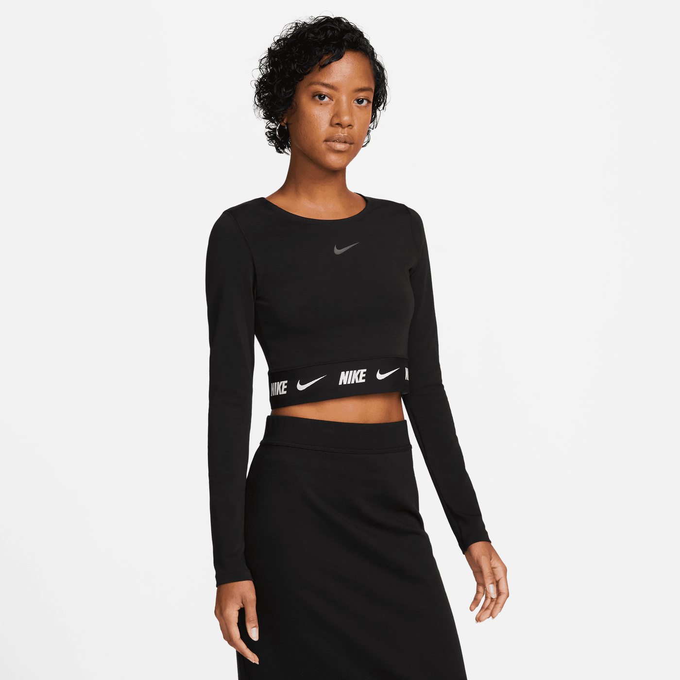 NIKE SW LONG SLEEVE CROP TOP