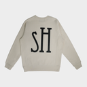 Hushlife Boutique Crewneck 'HU-SH Creme'