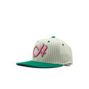 HUSH HAT "PIN STRIPE GREEN"